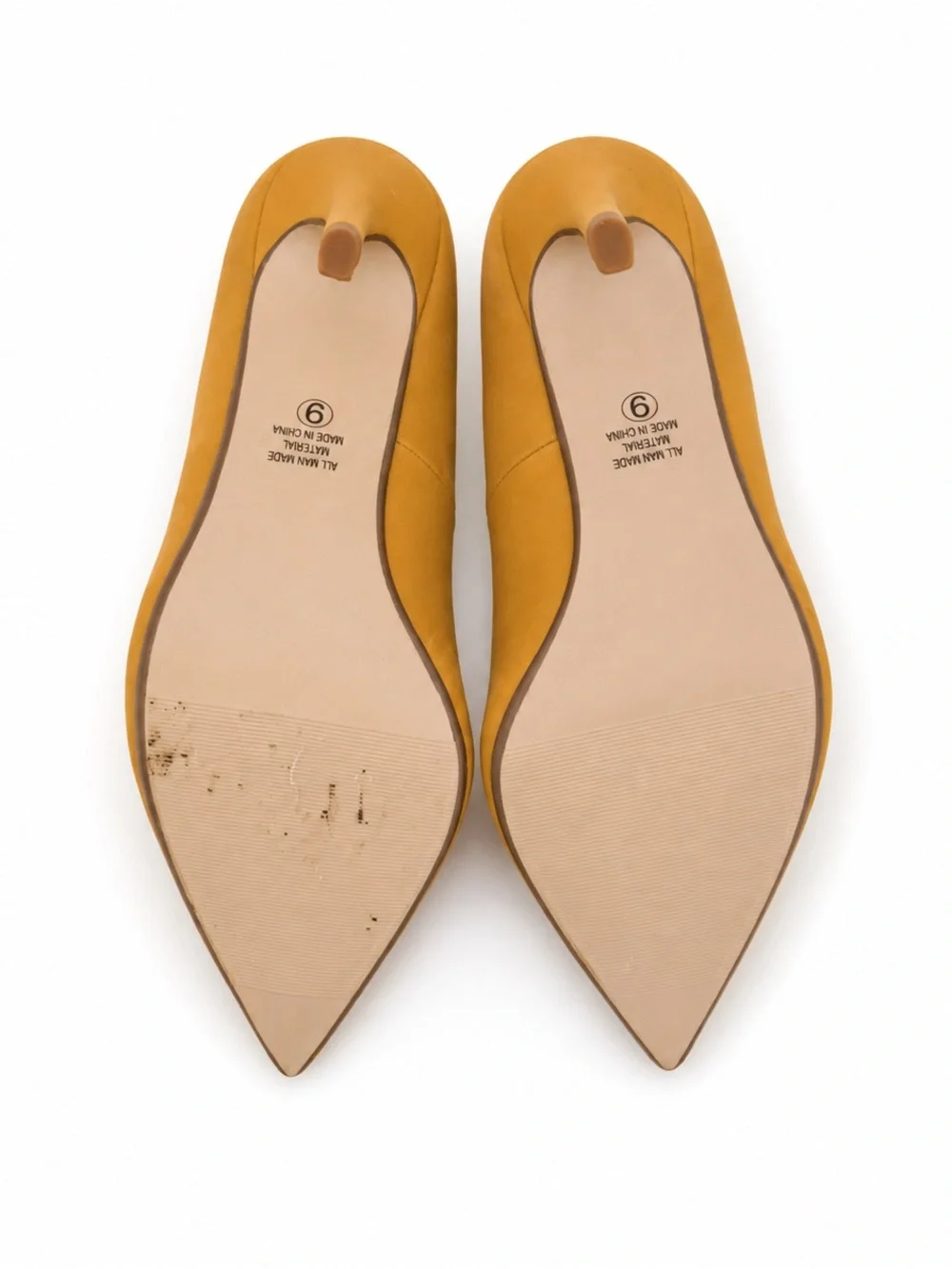 Elegant Mustard Yellow Pointed-Toe Stiletto Heels for Women